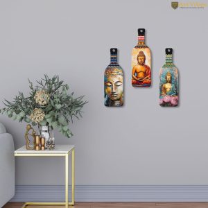 Gautam Buddha Wooden Wall Hanging