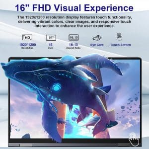 2024 Laptop,17.3-Inch FHD Display Laptop Computer with Quad Core-12th Alder Lake N97(Up to 3.6GHz)