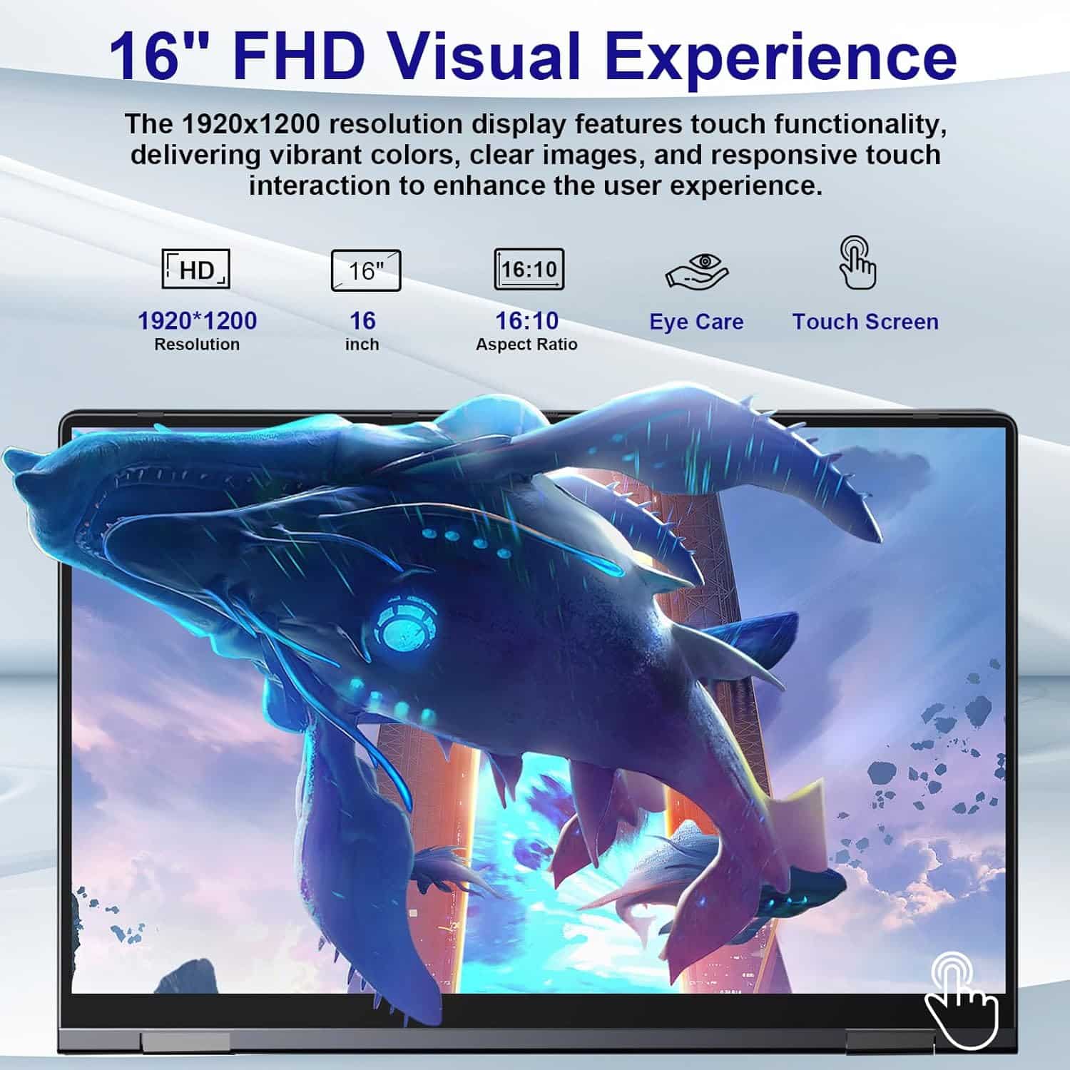 2024 Laptop,17.3-Inch FHD Display Laptop Computer with Quad Core-12th Alder Lake N97(Up to 3.6GHz)