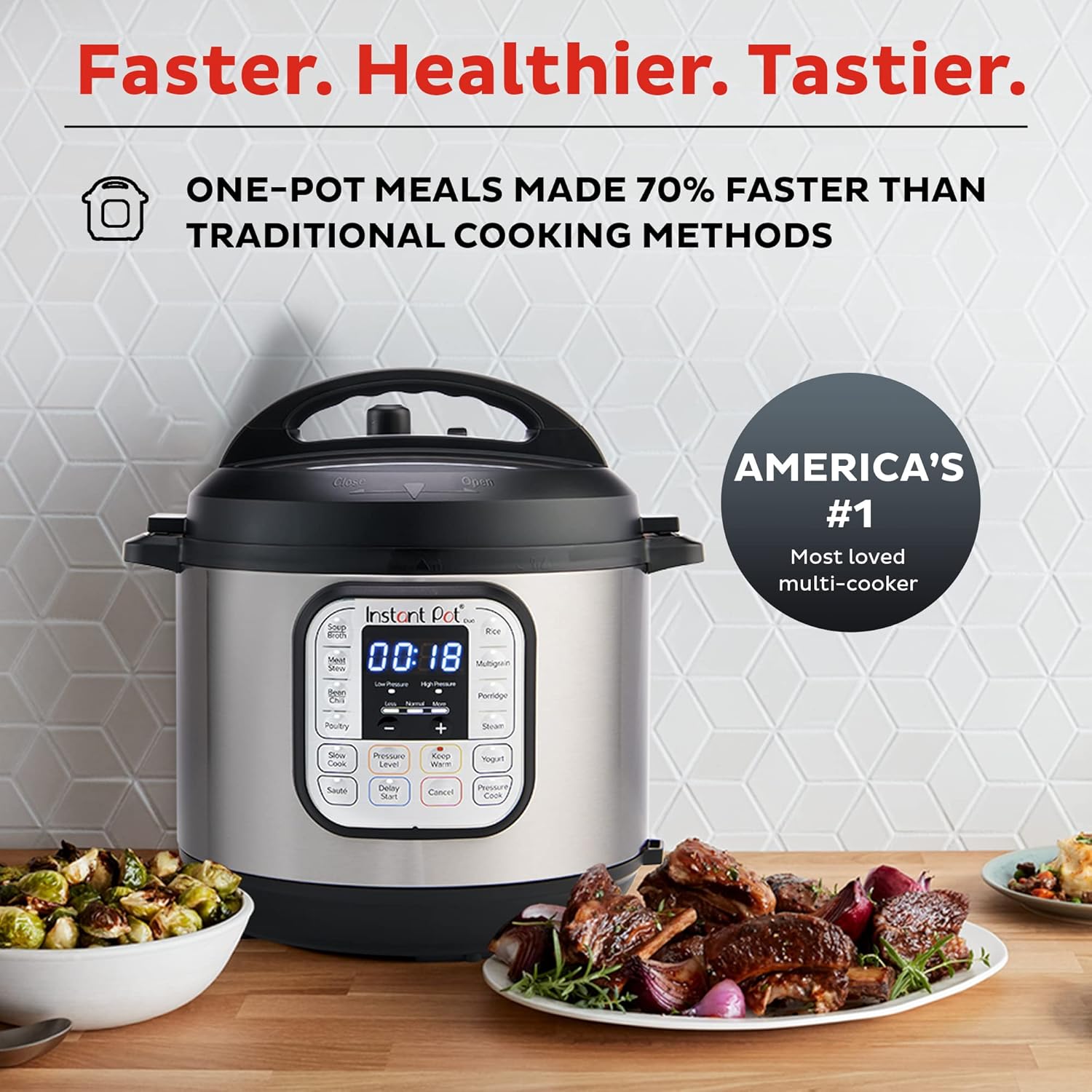 Instant Pot Duo 7-in-1 Electric Pressure Cooker, Slow Cooker, Rice Cooker - Image 2
